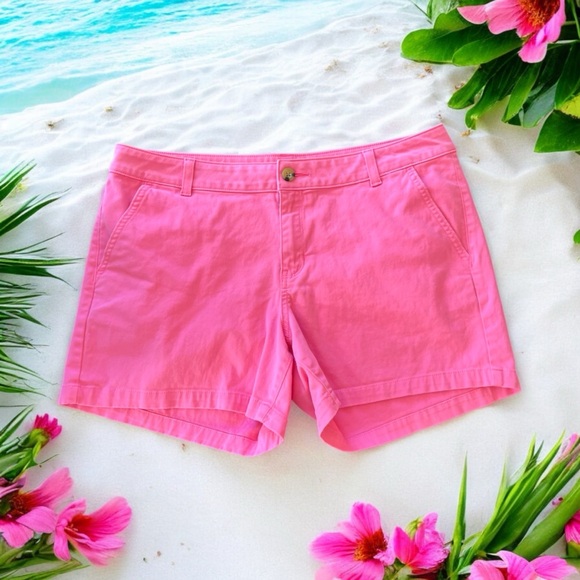 a.n.a Pink Cotton Twill Shorts - Picture 13 of 14